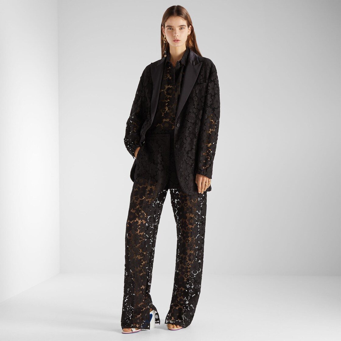 Trousers Black lace trousers Black - Image 4/4