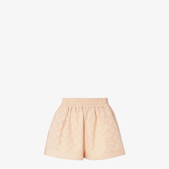 Fendi Shorts with an elasticated waist and rounded slits at