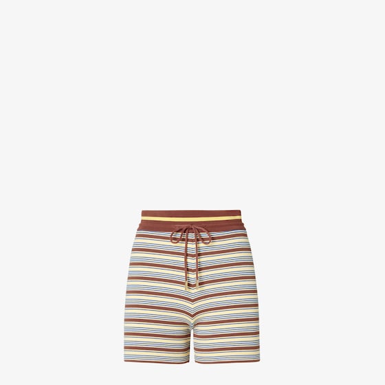 Fendi Fitted shorts with high drawstring waist