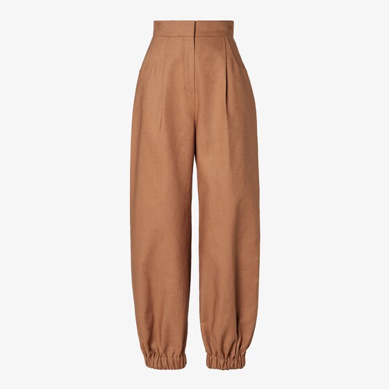 Fendi Trousers In Brown