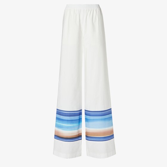 Fendi Trousers In White