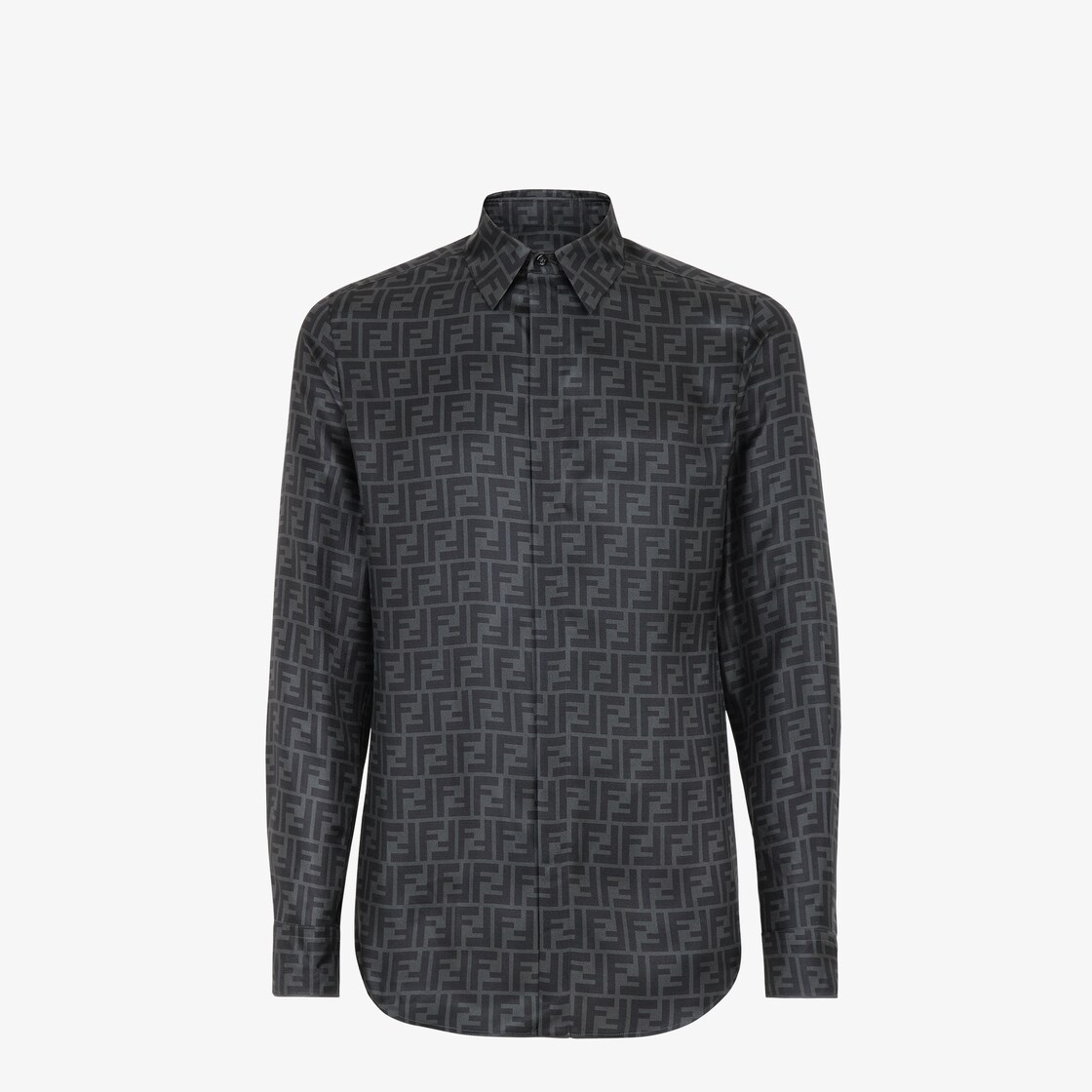 Shirt - Gray silk shirt | Fendi