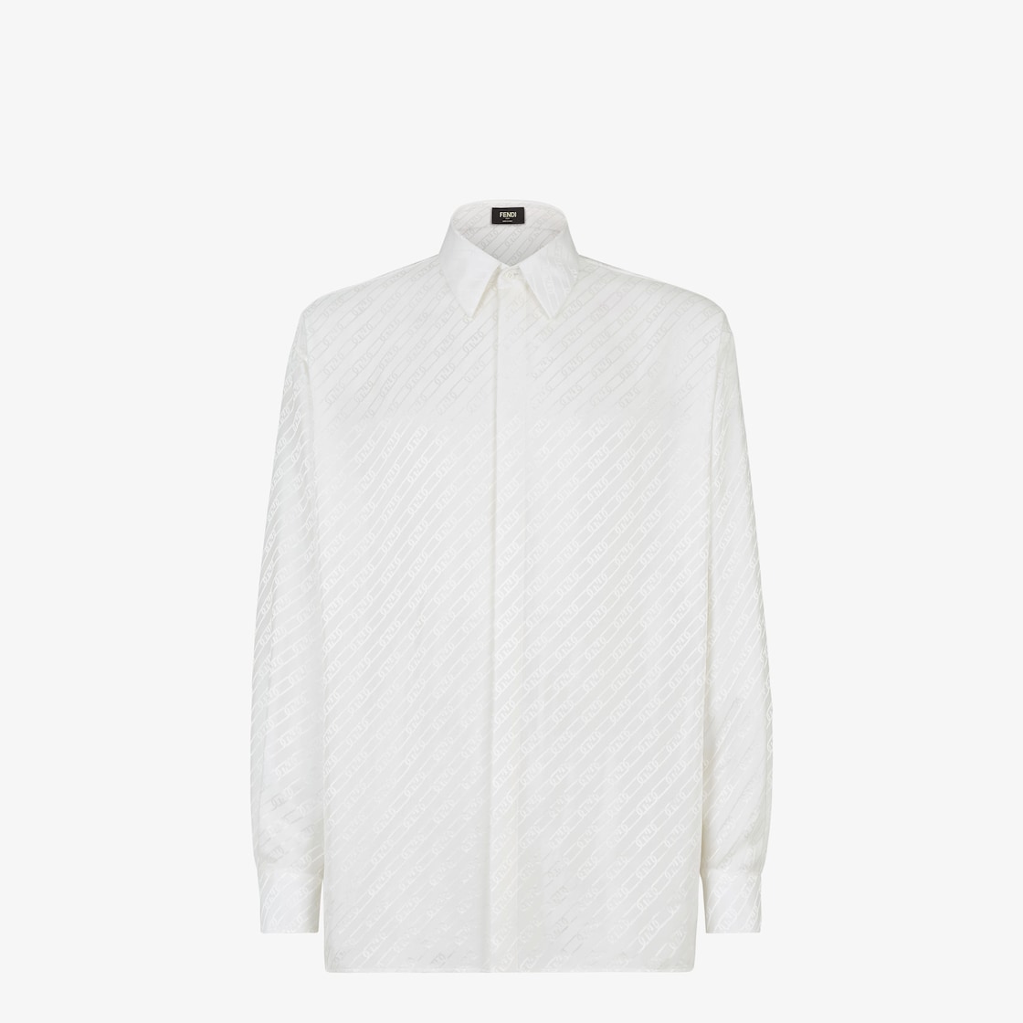 シャツ - ホワイトコットン シャツ | Fendi - 長袖 シャツ - ホワイトコットン シャツ | Fendi - 長袖