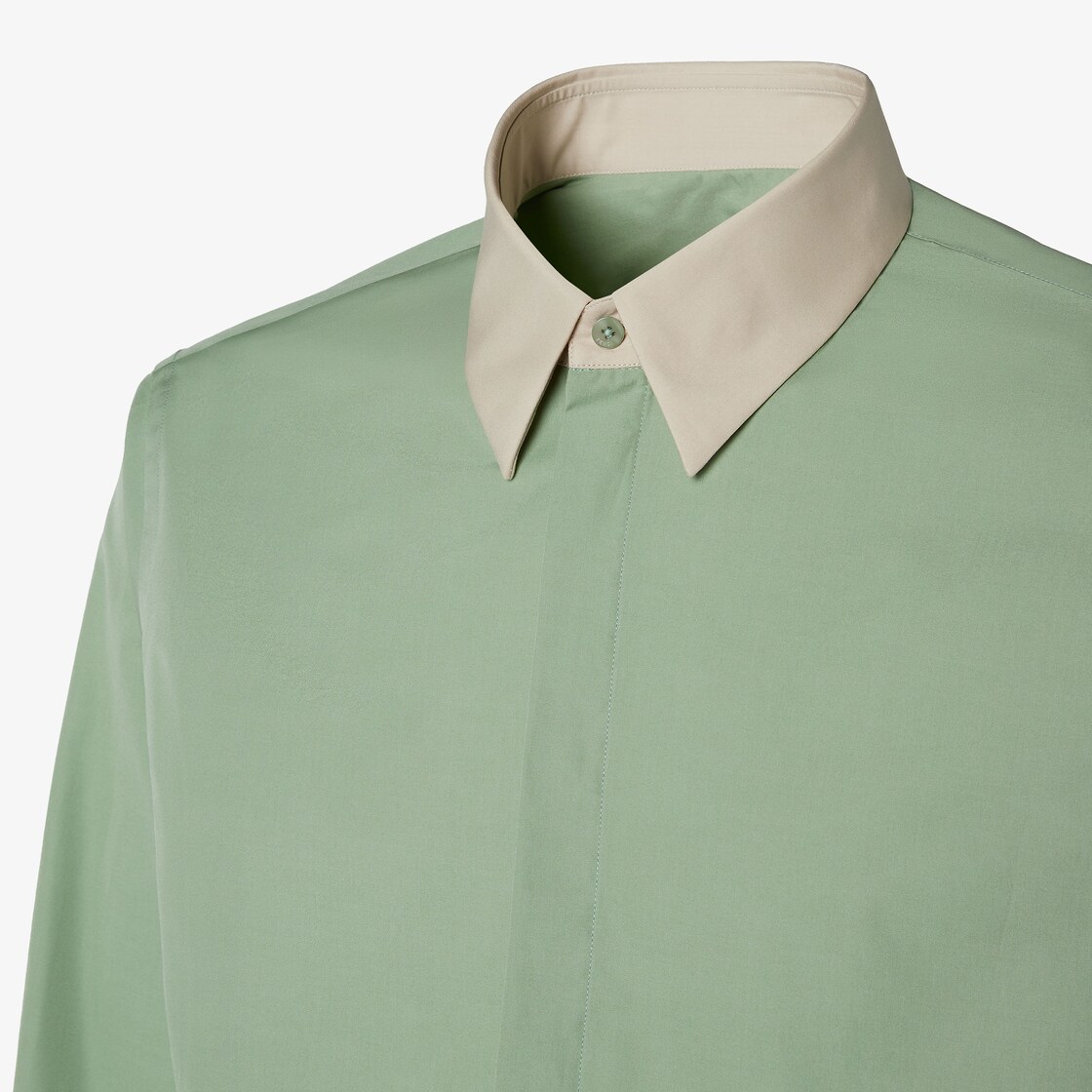 Shirt Light green poplin shirt Green - Image 3/3
