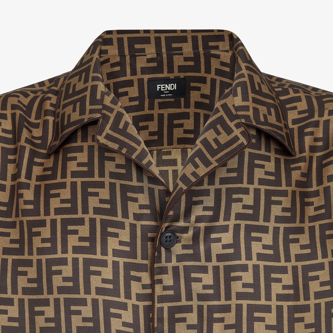 Shirt - Brown silk shirt | Fendi