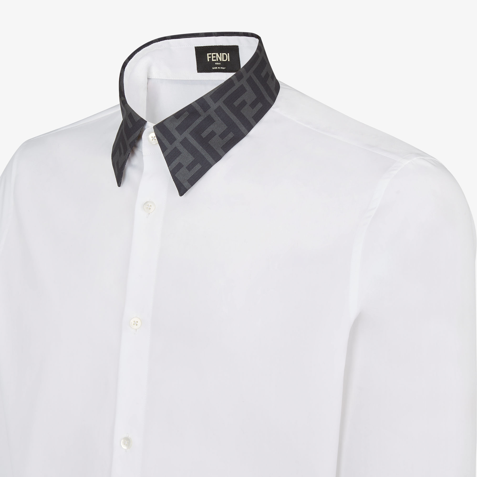 Shirt - White cotton shirt | Fendi