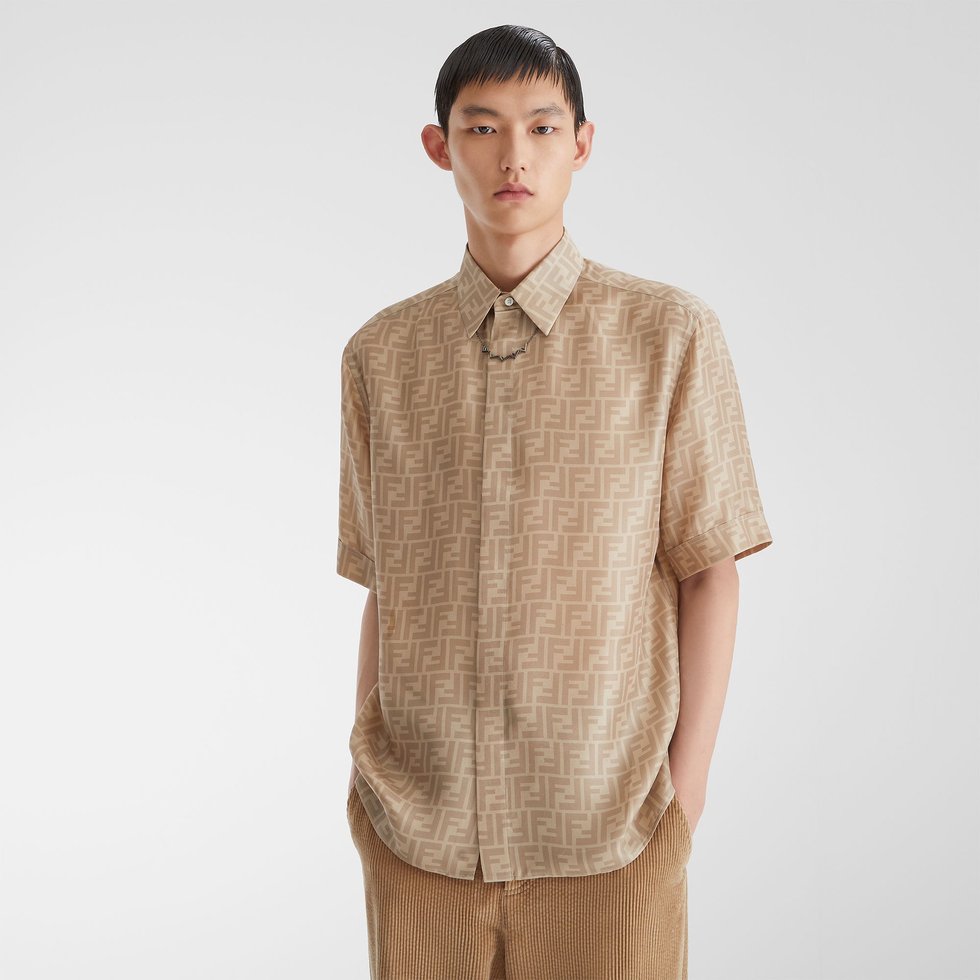 Shirt Silk Beige | Fendi Shirt Silk Beige | Fendi
