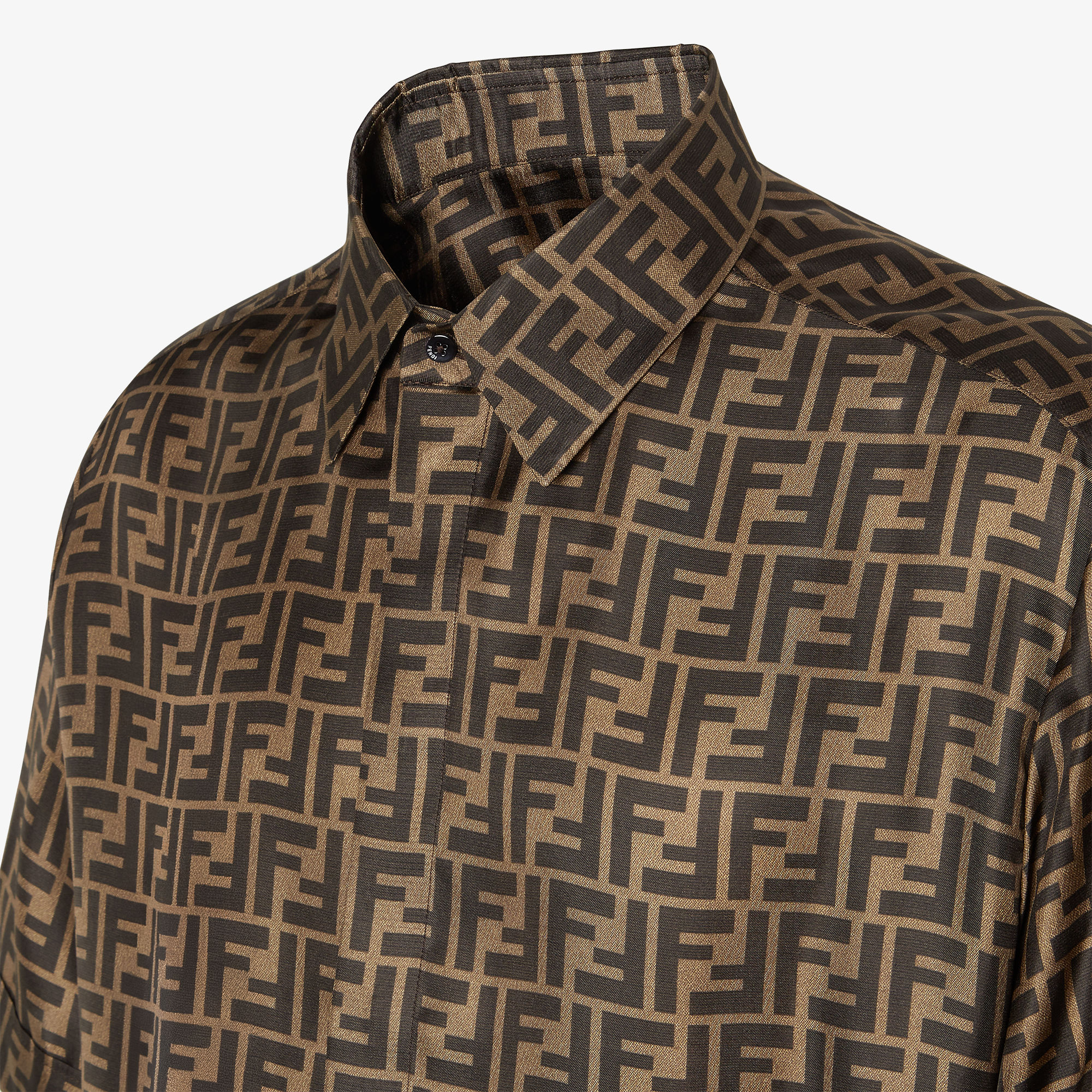 Shirt Silk Brown | Fendi Shirt Silk Brown | Fendi