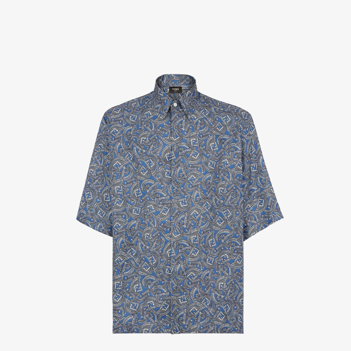 ShirtBlue Fendi Jewels silk shirt