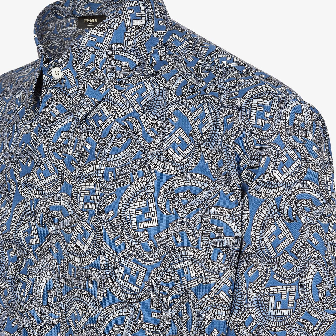 Shirt Blue Fendi Jewels silk shirt Blue - Image 4/5