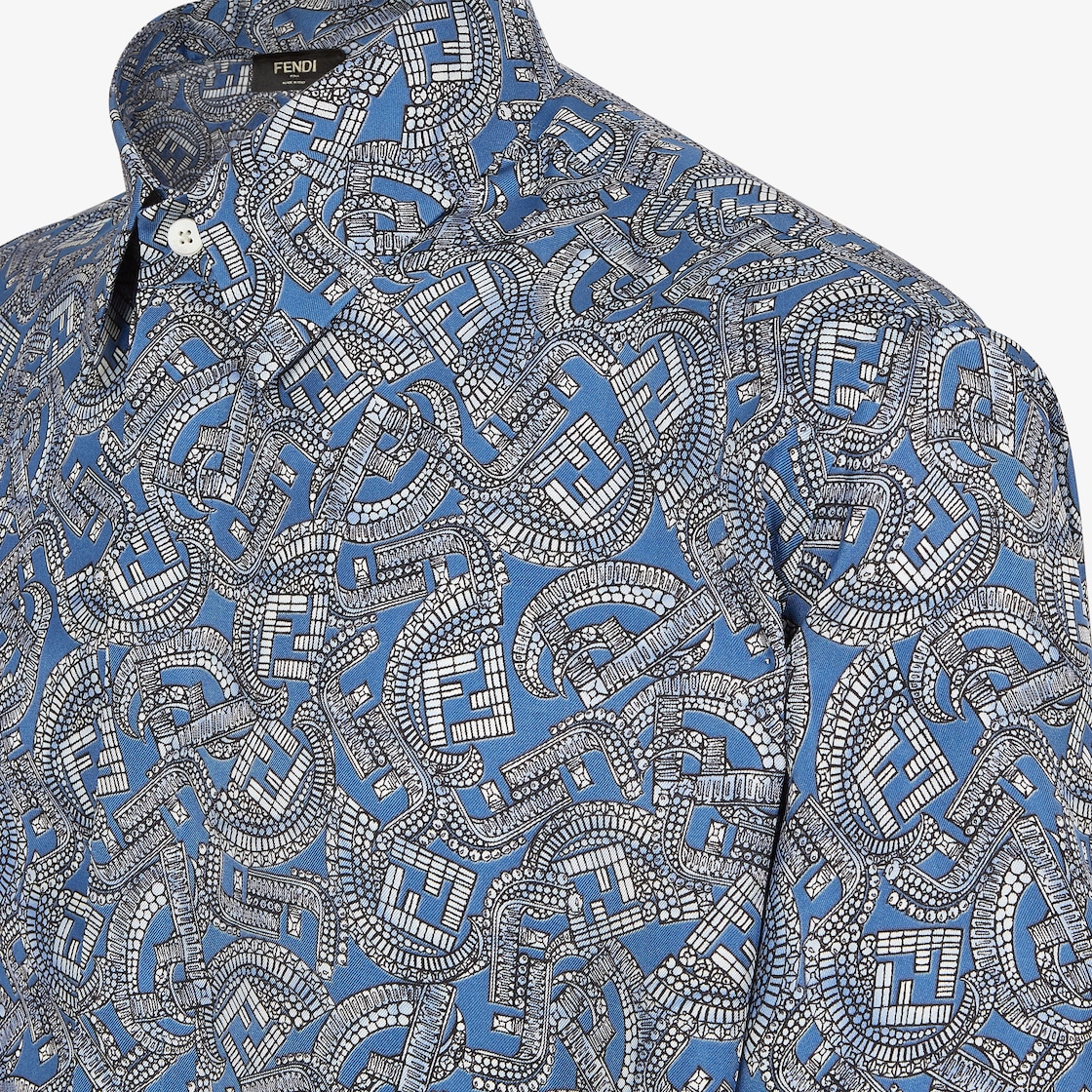 Shirt Silk Blue | Fendi Shirt Silk Blue | Fendi