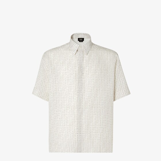 Fendi Shirt with Italian-style collar and short sleeves