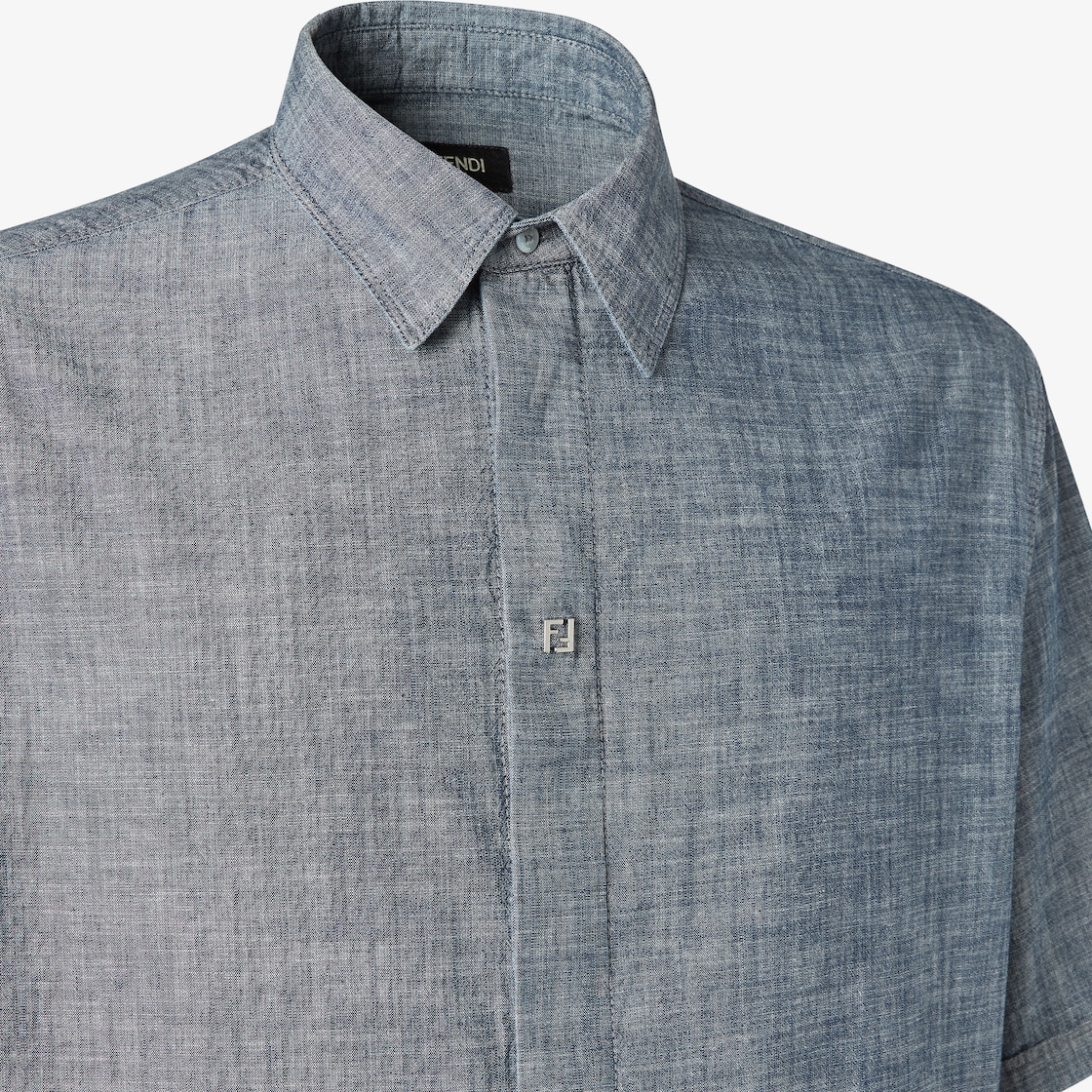 Shirt Blue Chambray denim shirt Blue - Image 3/3
