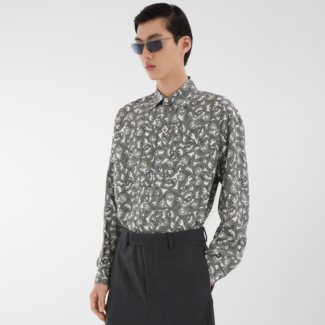 Fendi silk shirt mens online