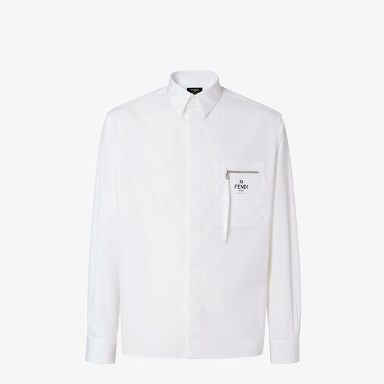 Fendi Pocket-zip T.-shirt In Gray