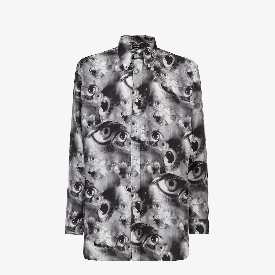 Fendi shirt clearance black and white