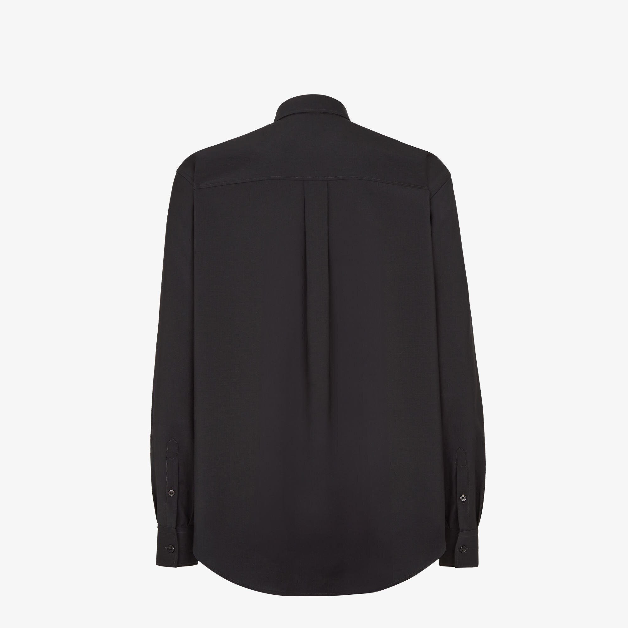 Tシャツ・カットソー FENDI FW24 Black wool shirt (FS1275ASCH F0QA1) Shirt Wool Black | Fendi