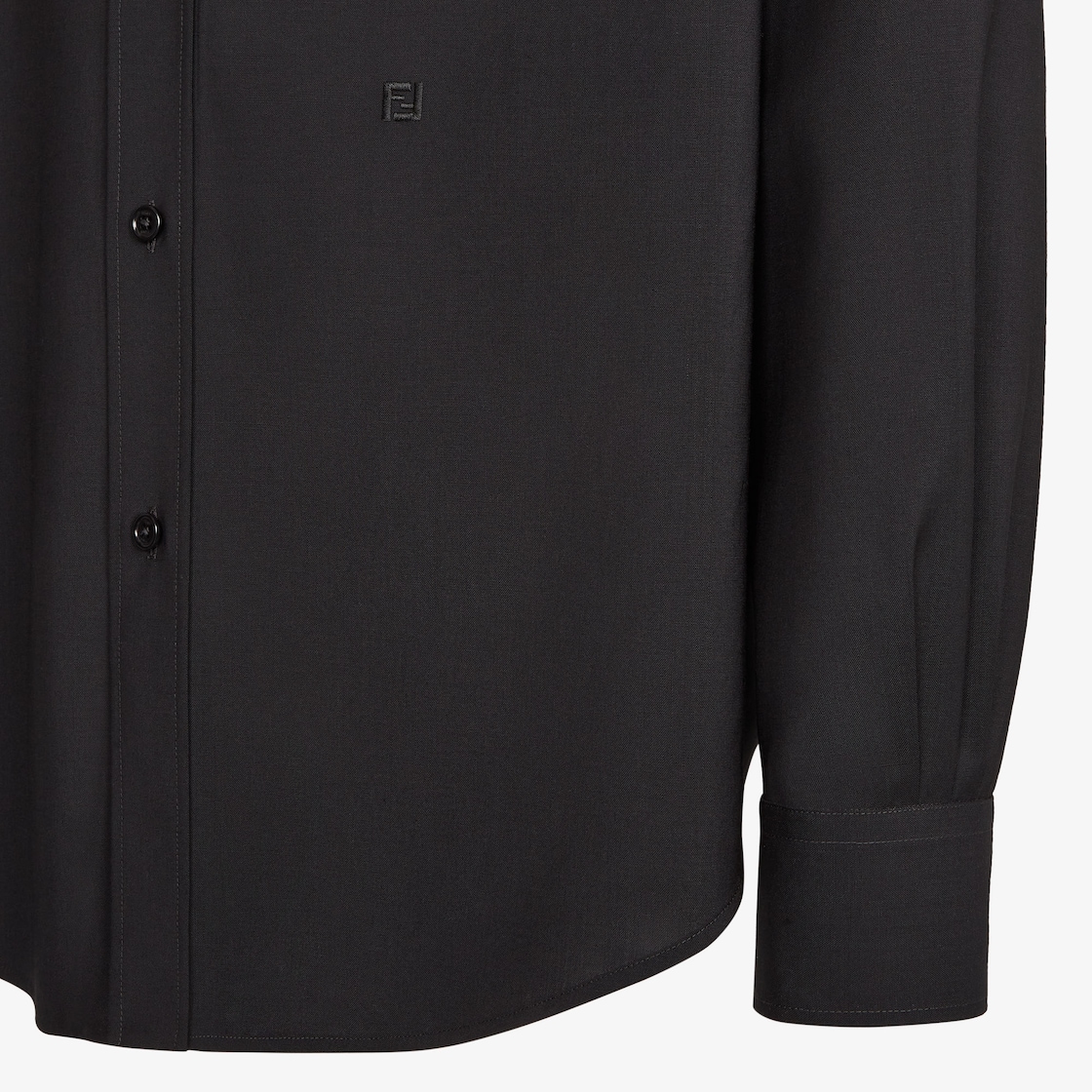 Shirt Black wool shirt Black - Image 3/3