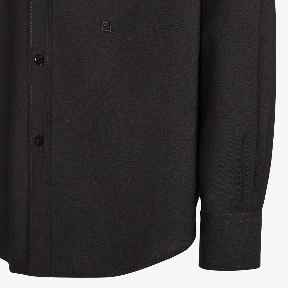 Shirt Black wool shirt Black - Image 3/4
