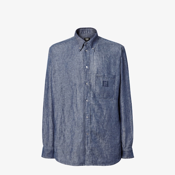 Fendi Comfort fit shirt with button-down collar and long sleeves