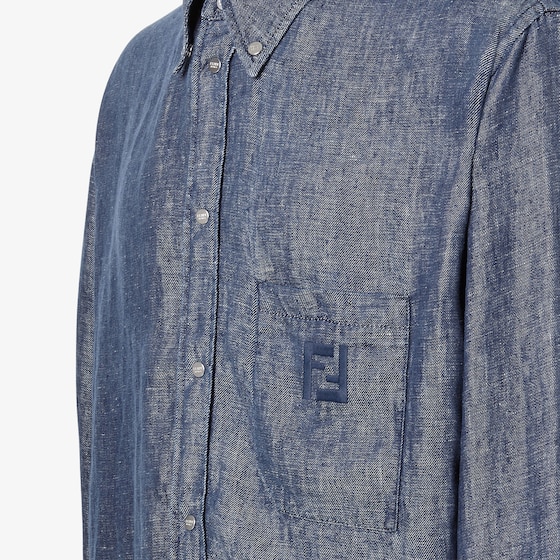 Fendi Comfort fit shirt with button-down collar and long sleeves | Thumbnail 3