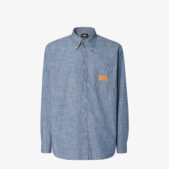Fendi Comfort fit shirt with button-down collar and long sleeves