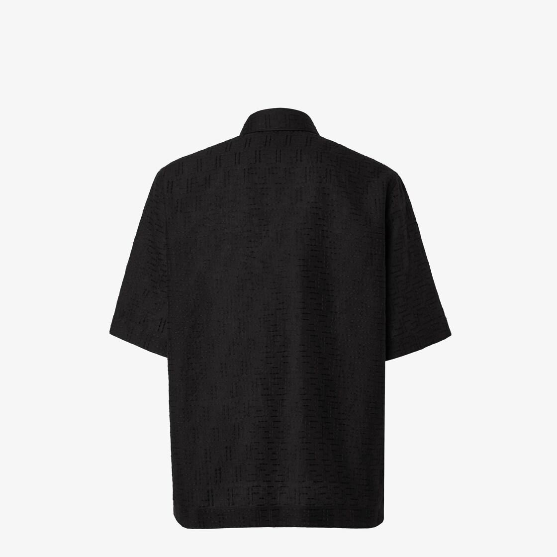 Shirt Black linen FF jacquard shirt Black - Image 2/4