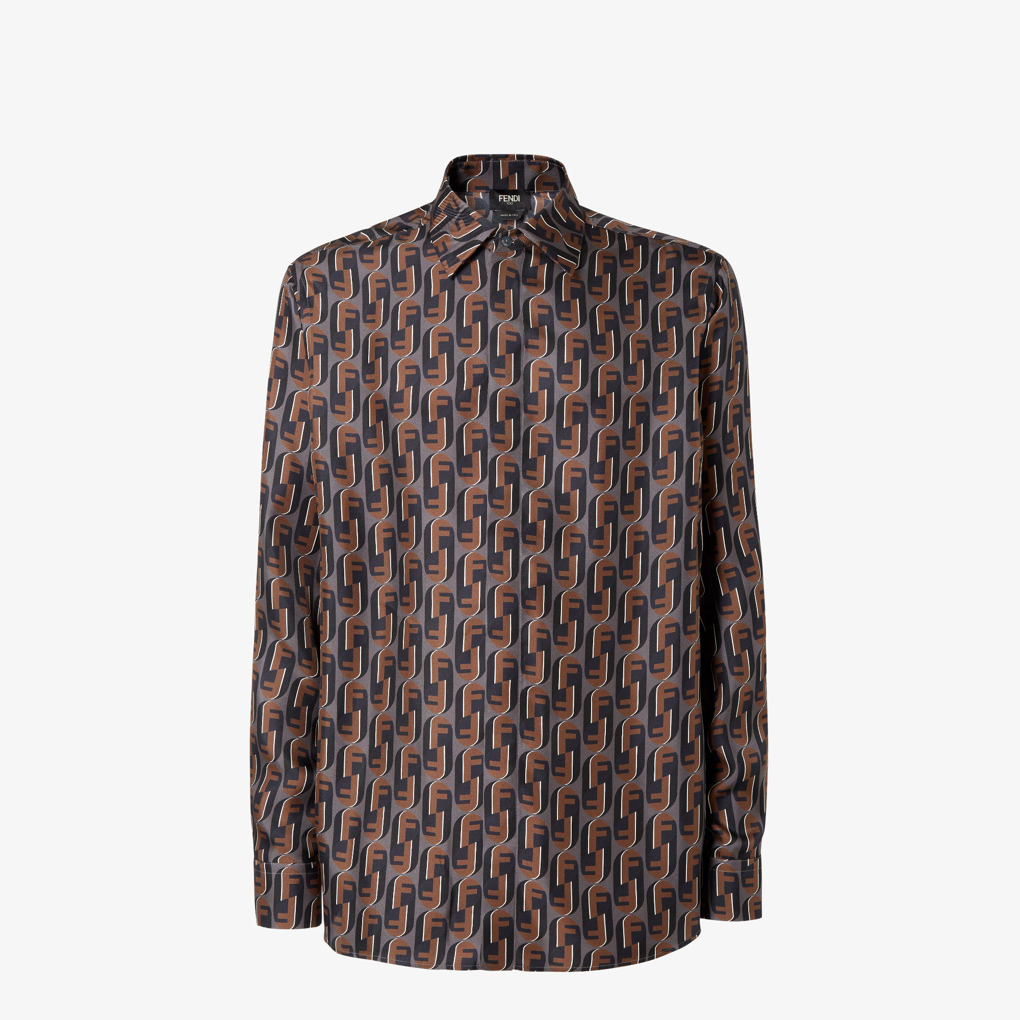 トップス FENDI Vintage Silk Pattern Shirt Shirt Silk Multicolor | Fendi
