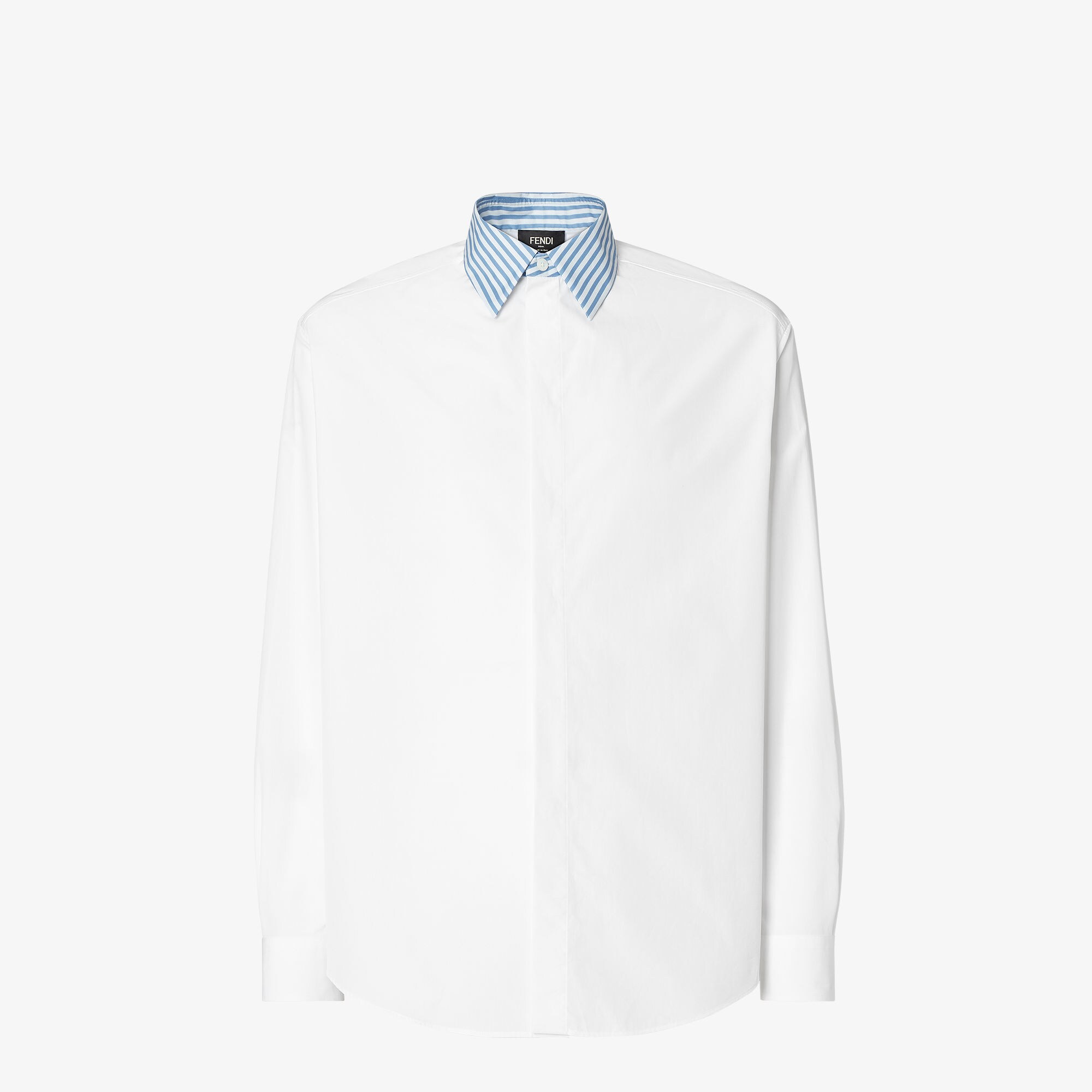 FENDI ホワイト長袖シャツ 39(Mサイズ) シャツ コットン ホワイト | Fendi