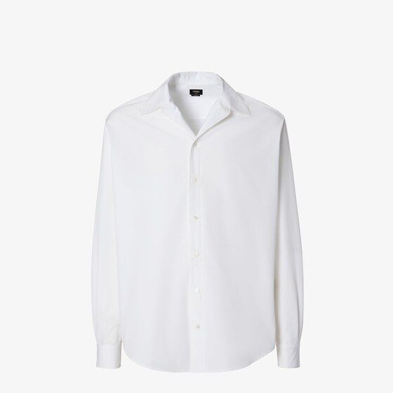 Fendi Oversized shirt with bowling collar and long sleeves