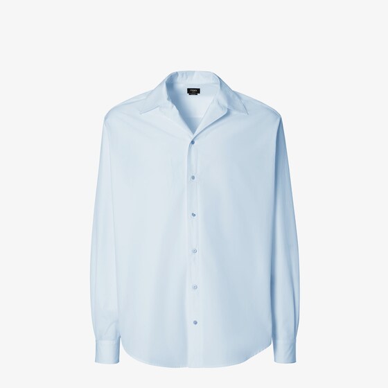 Fendi Oversized shirt with bowling collar and long sleeves