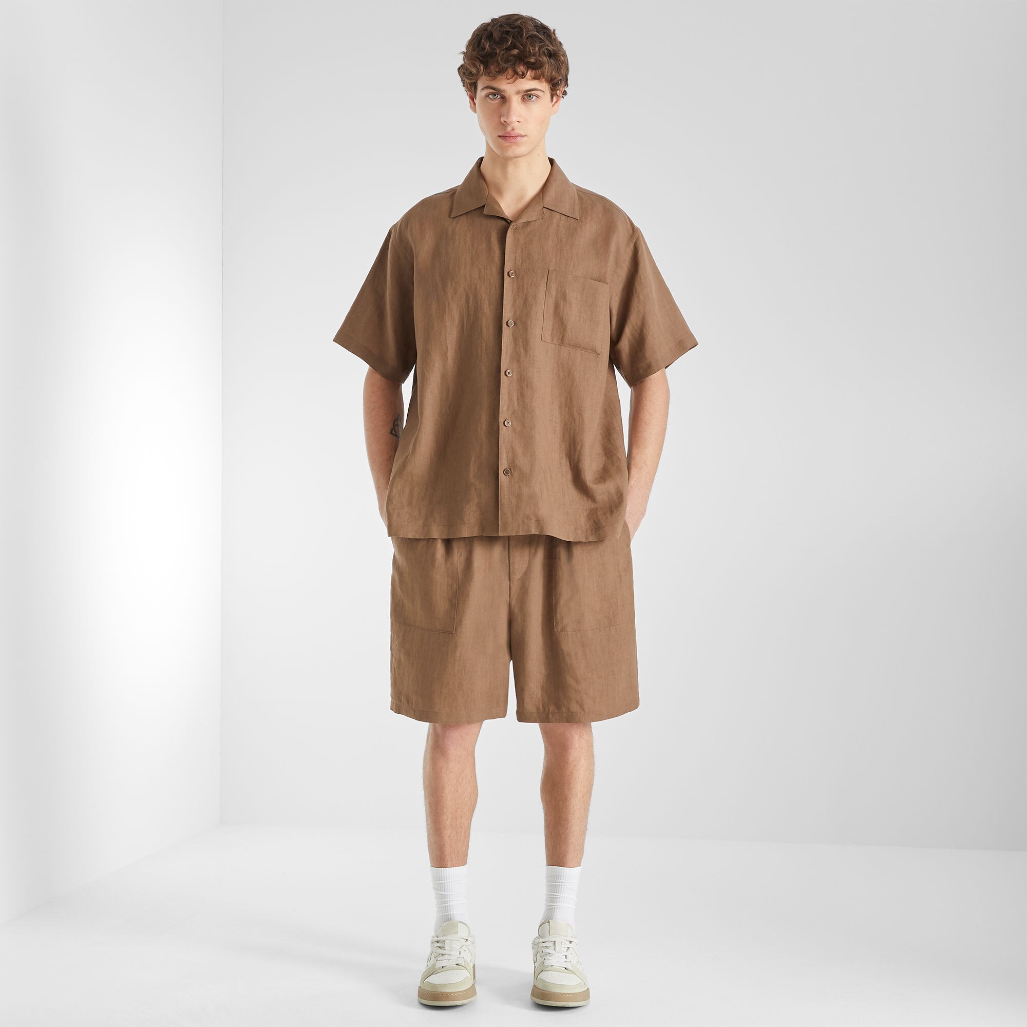 シャツ リネン ブラウン | Fendi