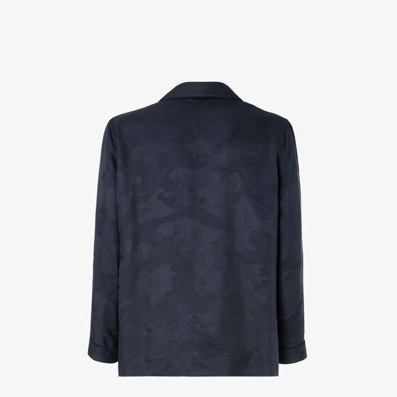 Fendi Flowing pyjama shirt featuring a tone-on-tone patchwork | Thumbnail 2