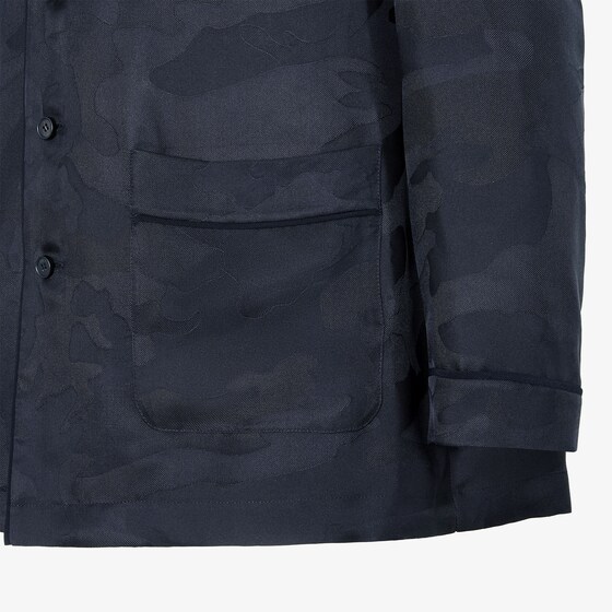 Fendi Flowing pyjama shirt featuring a tone-on-tone patchwork | Thumbnail 3