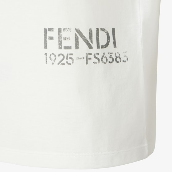 Fendi Slim-fit customised T-shirt with Stencil 1925-FS6383 | Thumbnail 3