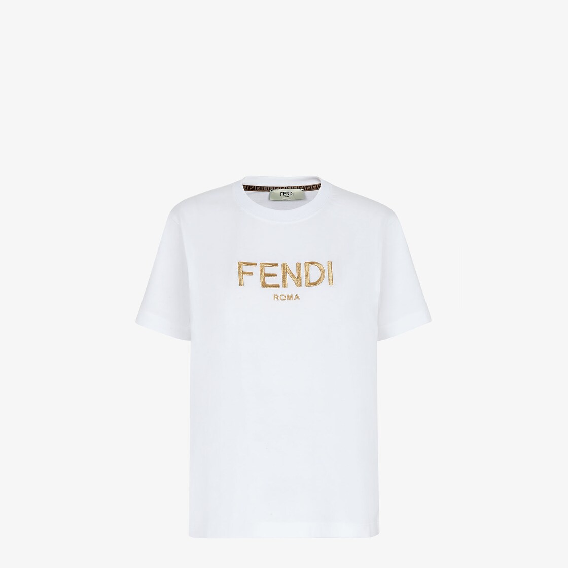 T-Shirt - White jersey T-shirt | Fendi