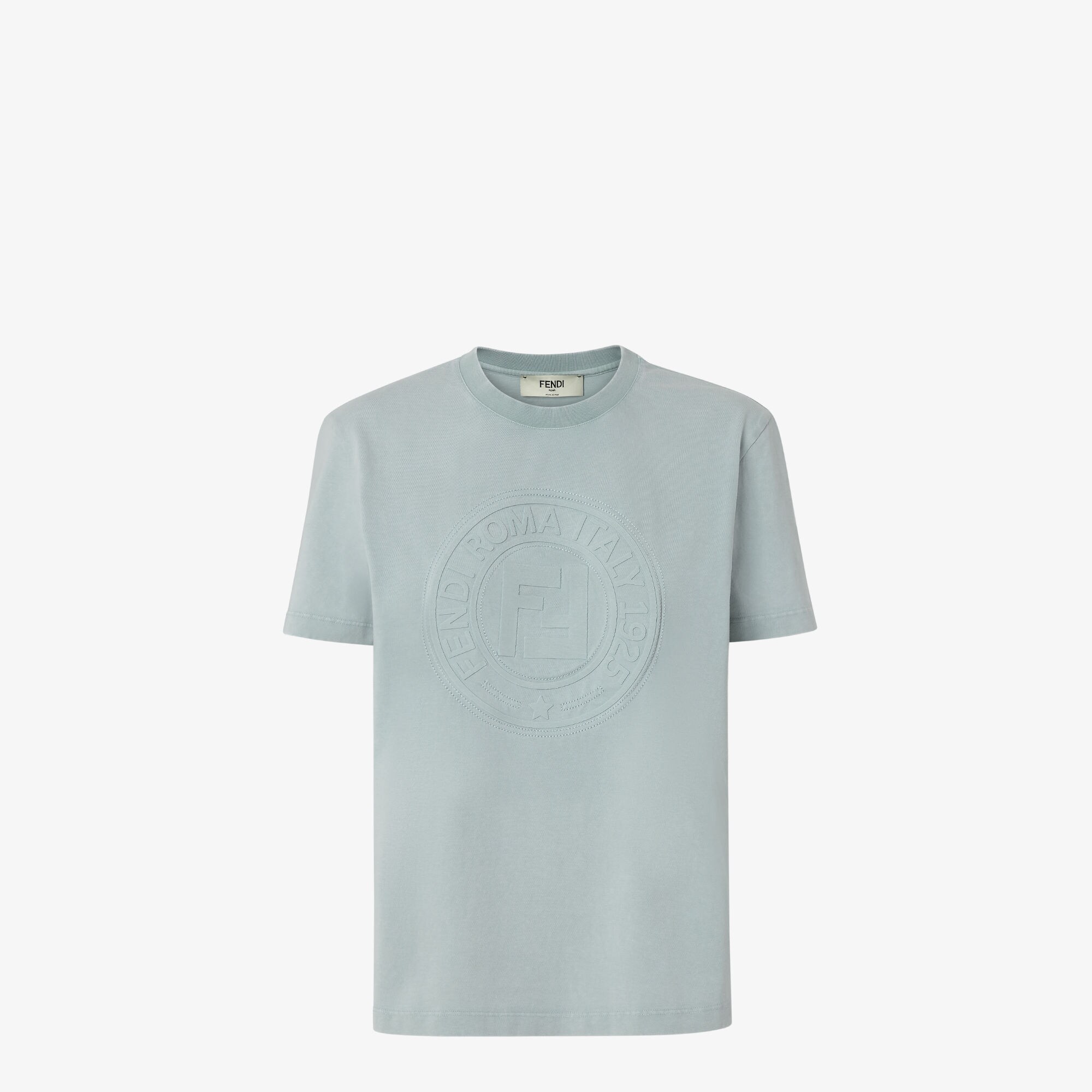 【関税＆送料込み】Fendi Cotton T-Shirt T-Shirt Cotton Blue | Fendi