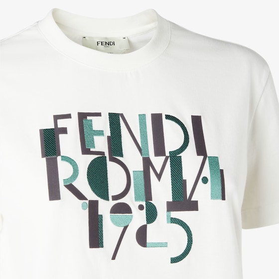 Fendi Regular-fit T-shirt with crew neck and short sleeves | Thumbnail 3