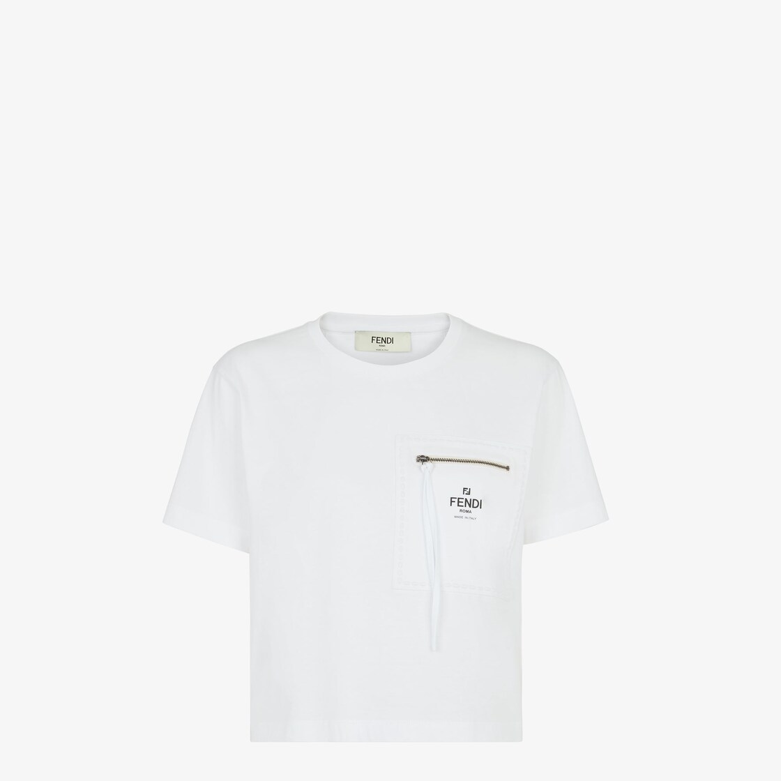 White fendi store t shirt