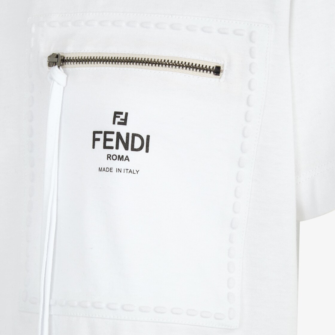 Tシャツ - ホワイトジャージー Tシャツ | Fendi