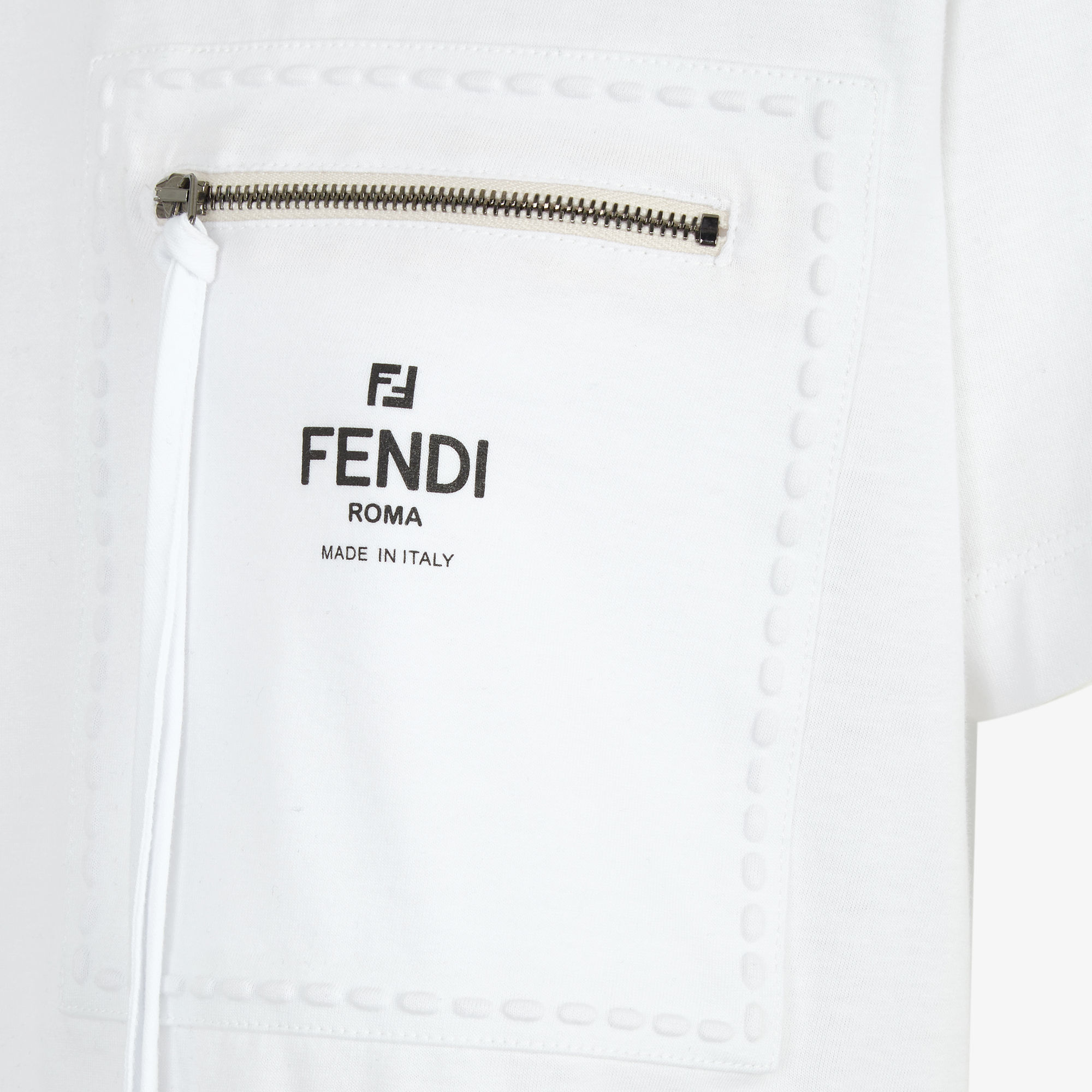 Black fendi t shirt white eyes best sale