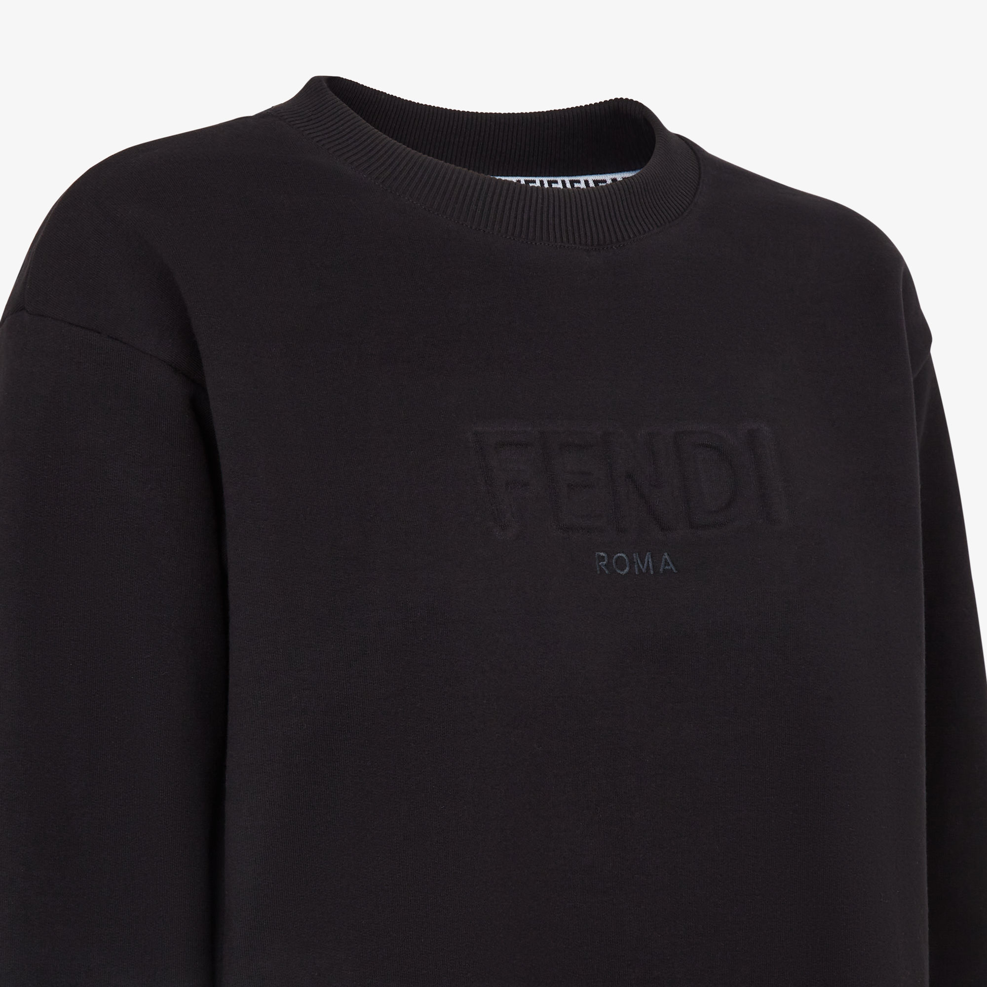 fendi black jersey sweatshirt