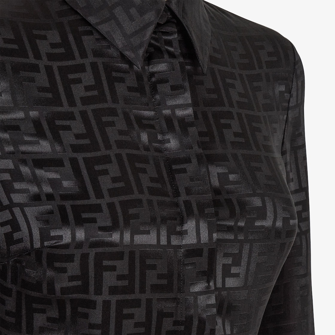 Shirt - Black silk shirt | Fendi