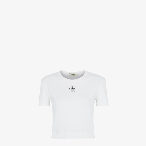 Fendi T-shirt And Polo Shirt In White