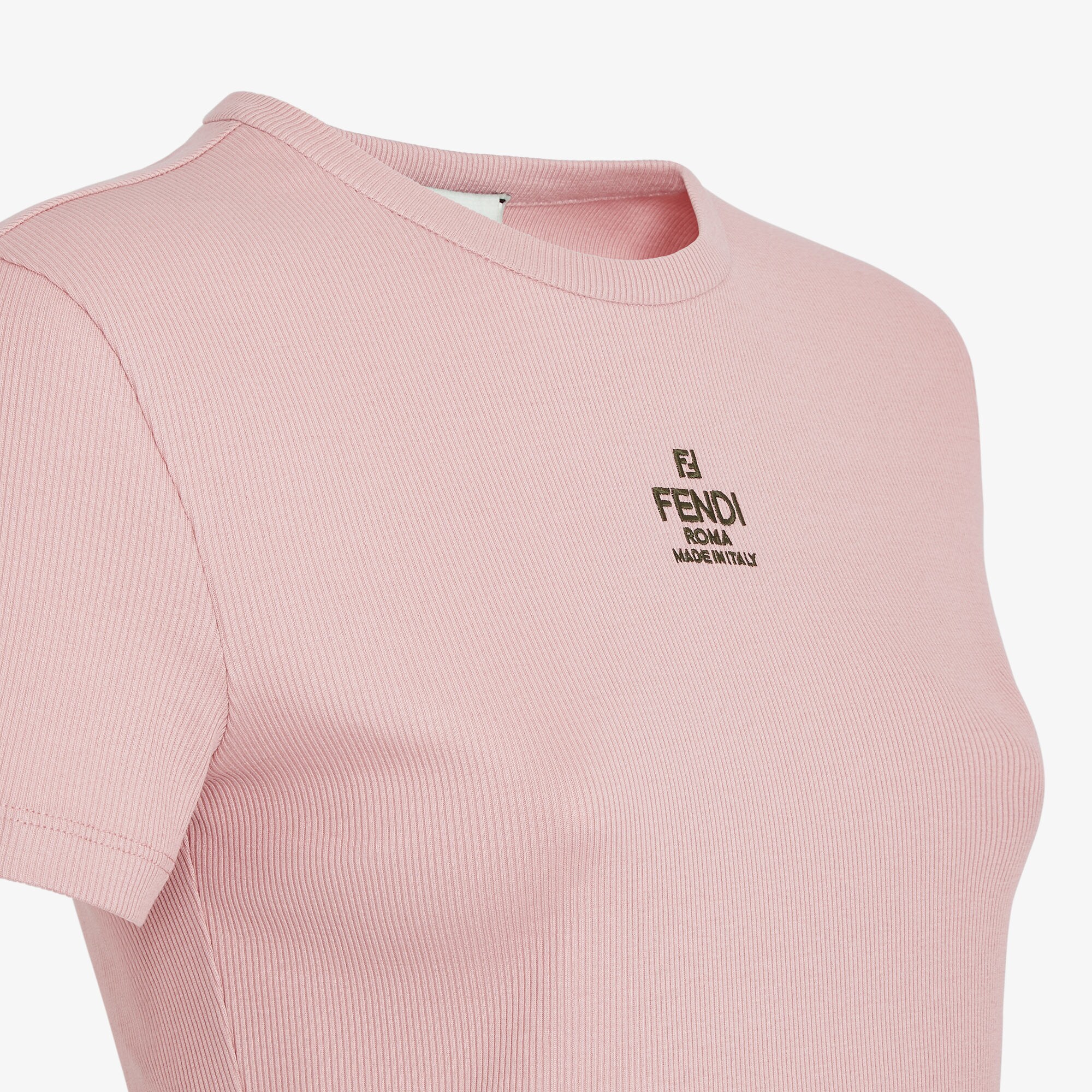 Tシャツ・カットソー Fendi Pink Cotton T-Shirt Fendi - Baby Girls Pink Cotton T-Shirt | Childrensalon Outlet