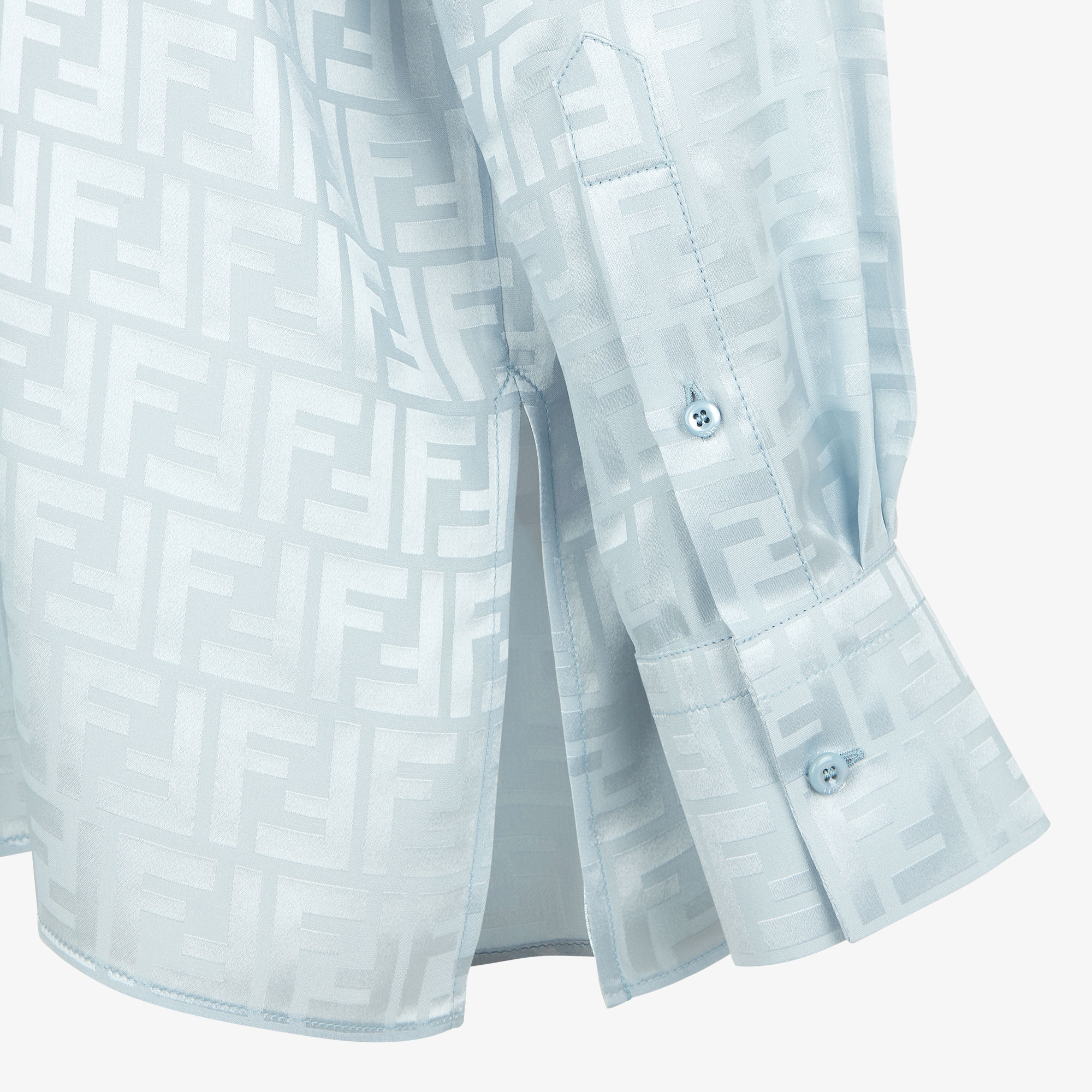 シャツ - ライトブルーFFサテンクレープ シャツ | Fendi