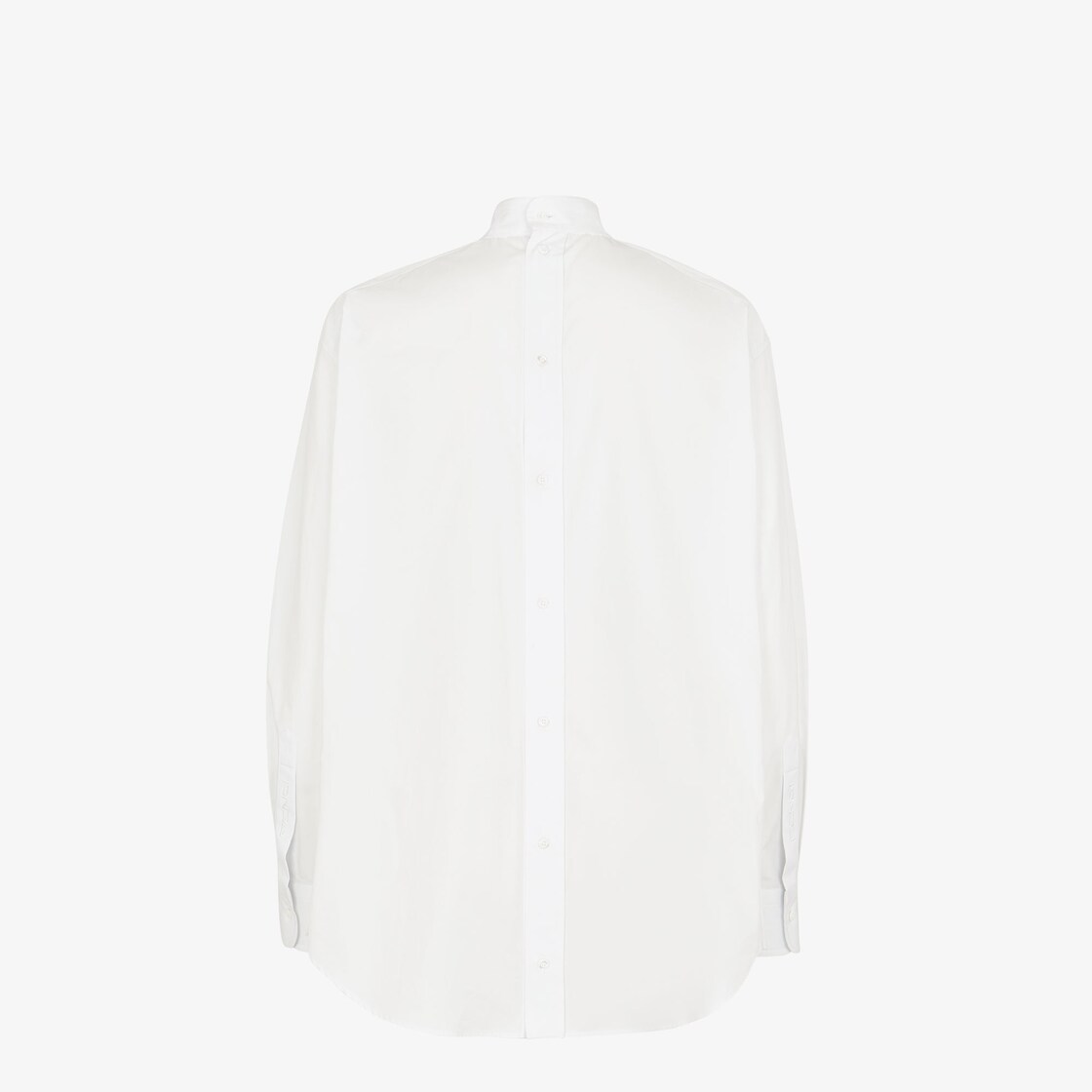 Shirt White poplin shirt with print White - Image 2/4