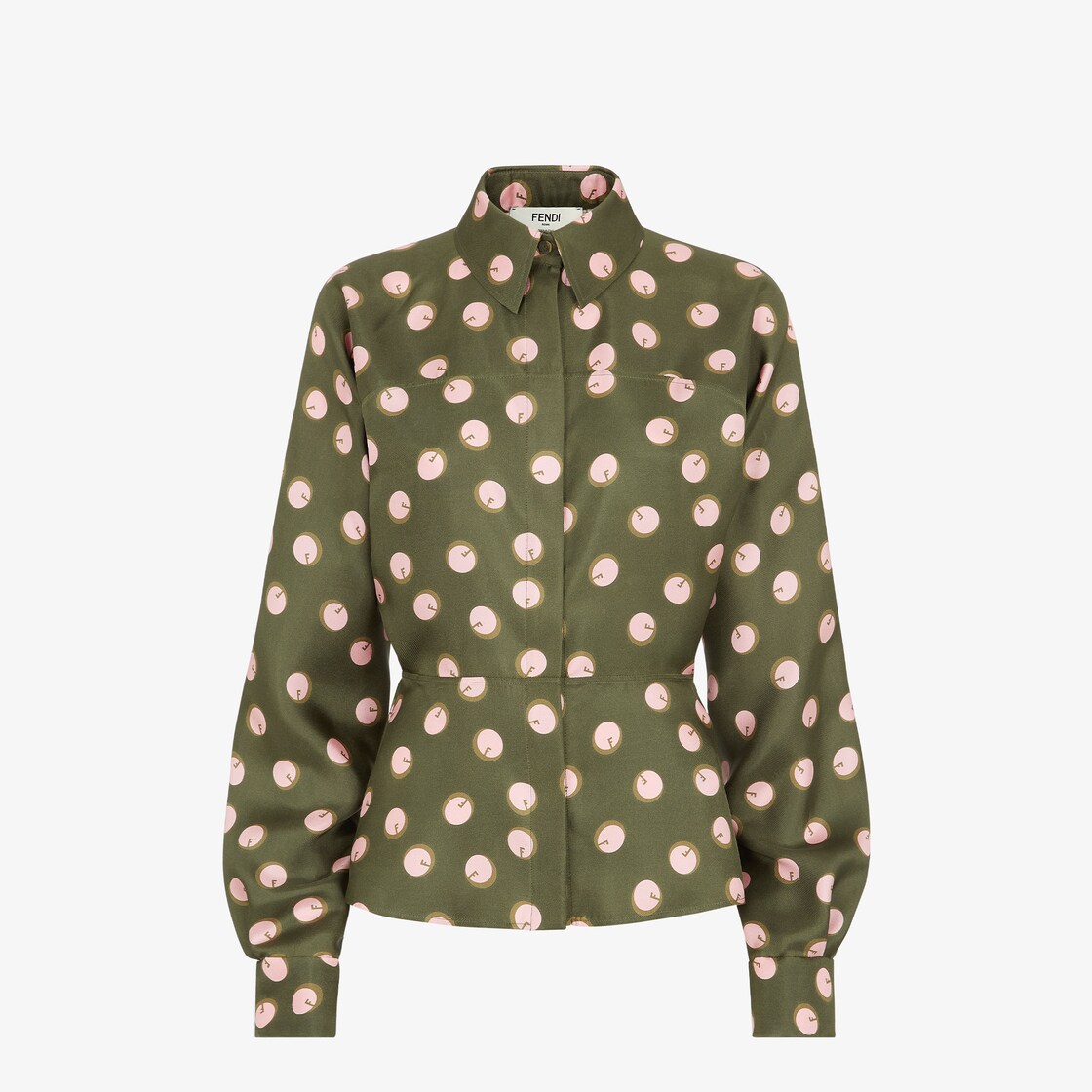 Fendi green shirt hotsell