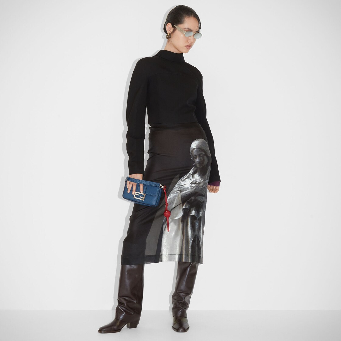 FENDI - フェンディ トップス ショート丈 ウール ブラックの通販