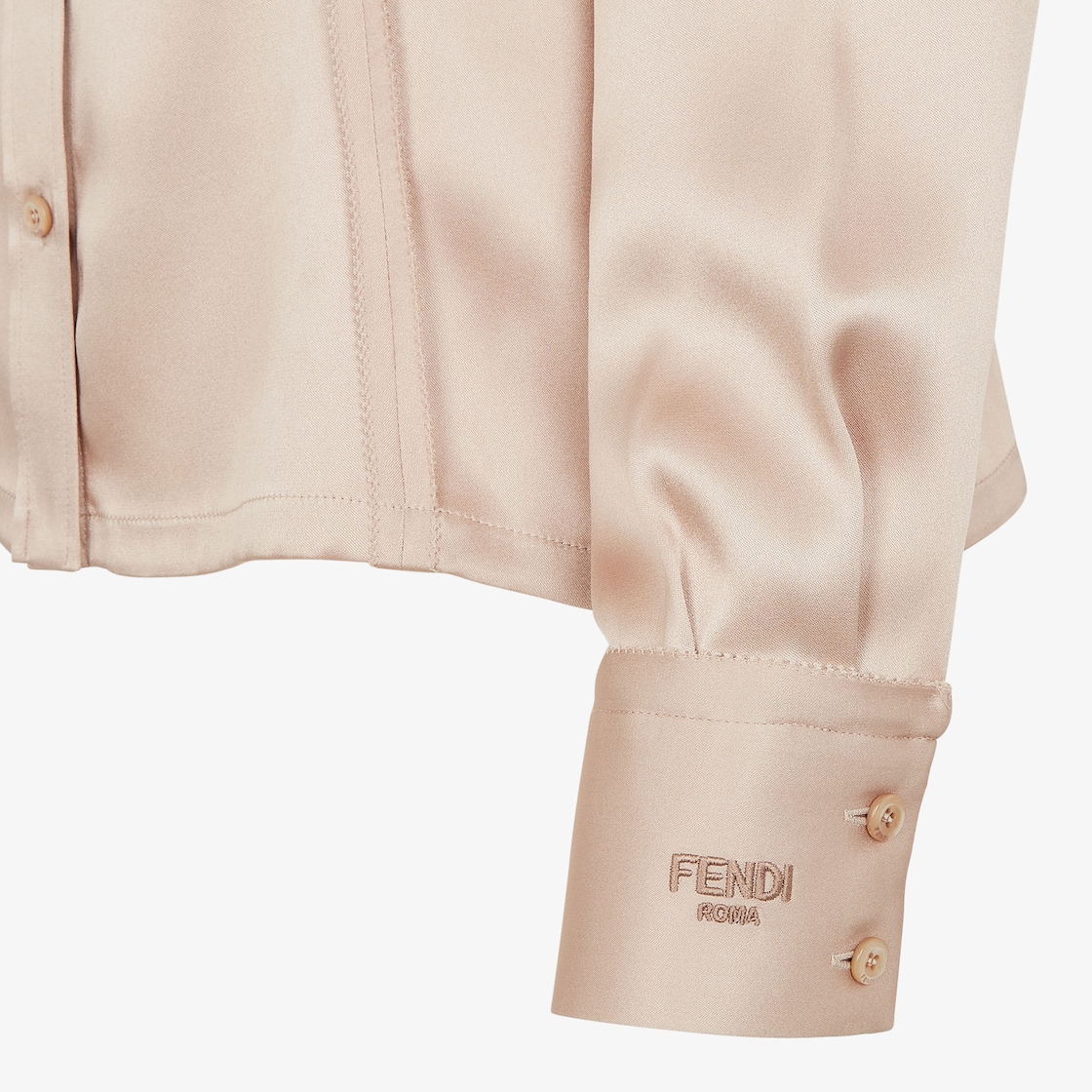 Shirt Champagne-coloured silk shirt Gold - Image 4/5